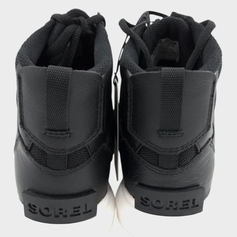Sorel Explorer II Sneaker Mid WP Boots Womens 9.5 Black Waterproof Insulated NEW